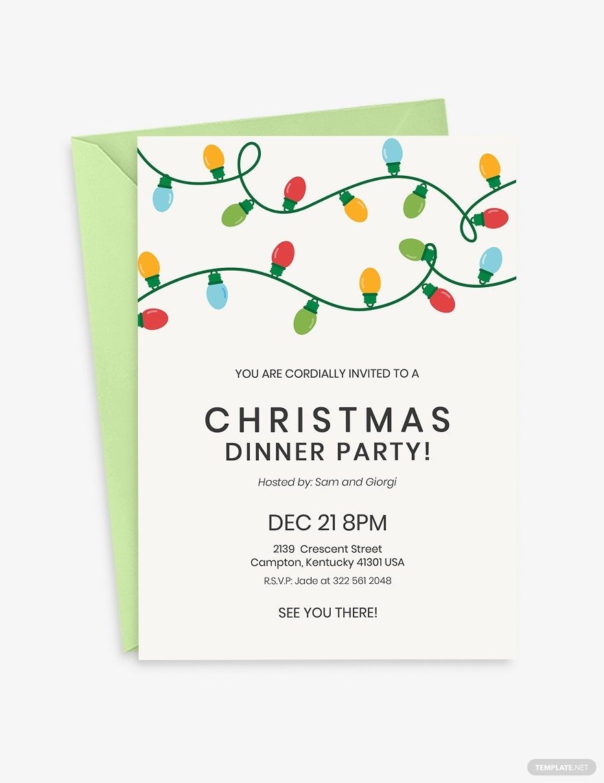 Team Dinner Invitation Template In Publisher Word Illustrator PSD 