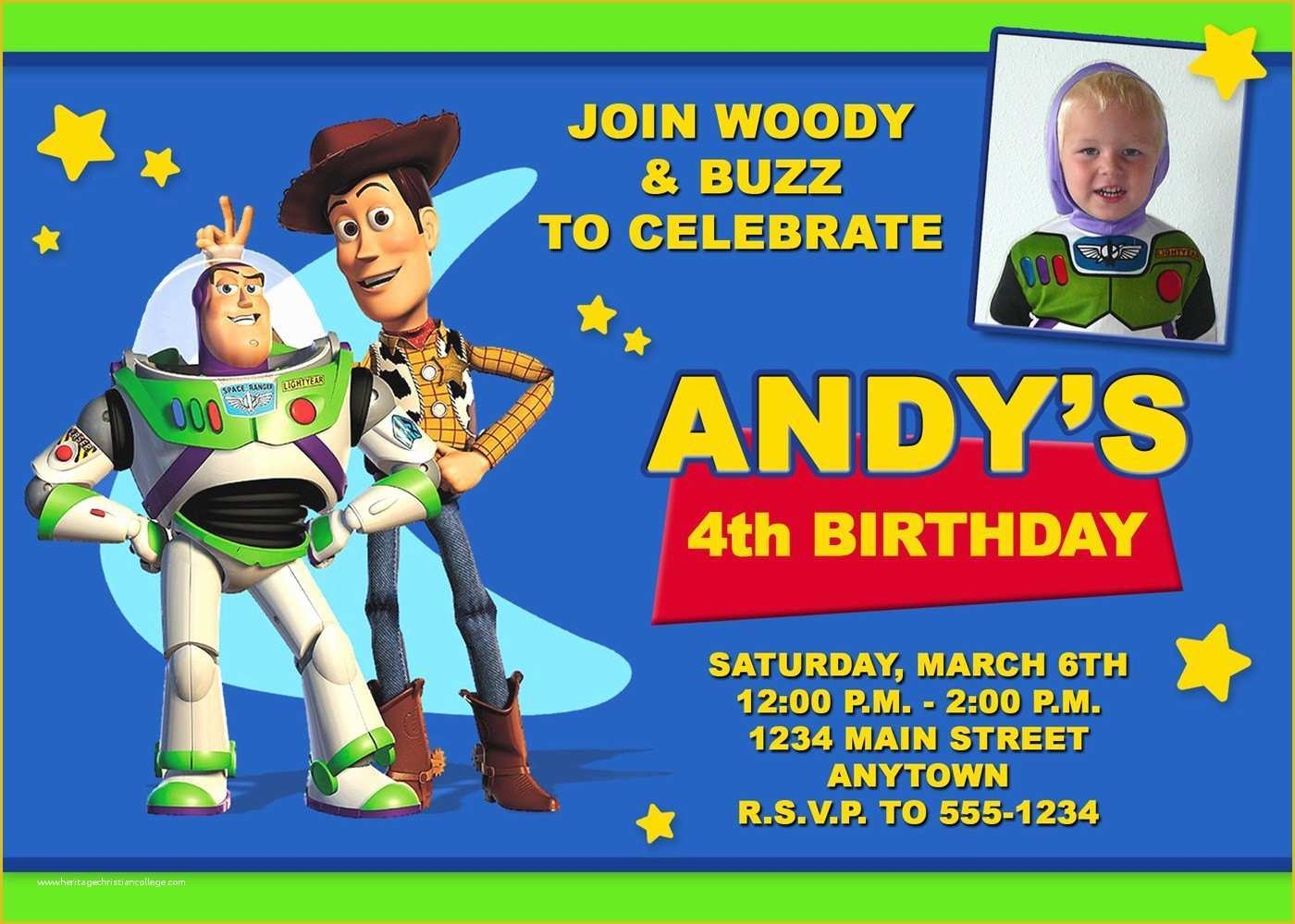 Toy Story Birthday Invitations Template Free Of 40th Birthday Ideas Toy 