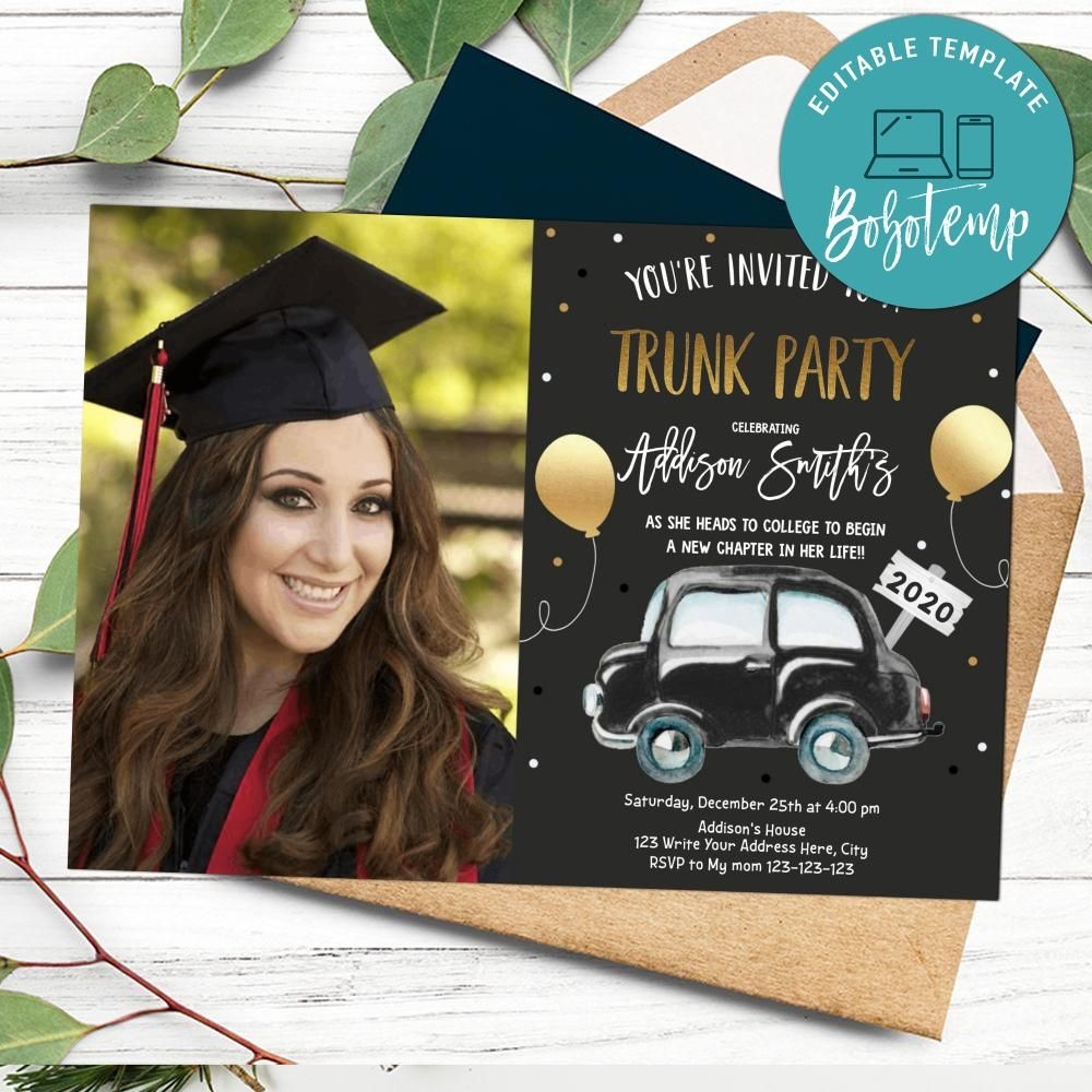 Trunk Party Invitations Templates Free Printable Word Searches