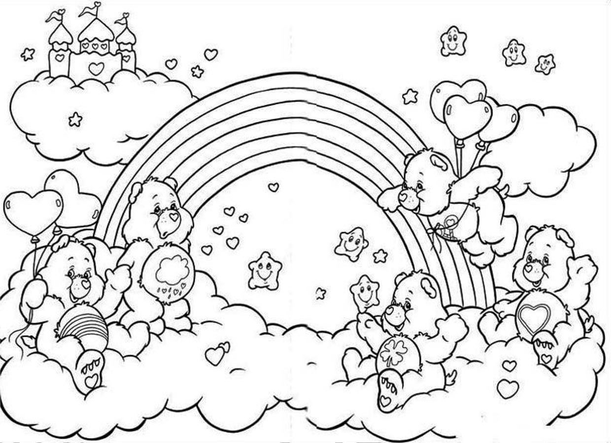 Unicorn Rainbow Coloring Pages Coloring Home
