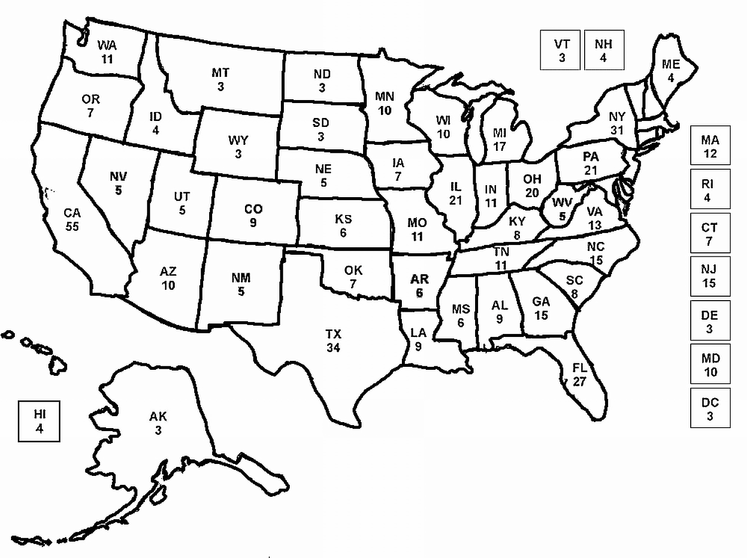 Us State Map Coloring Page Coloring Pages