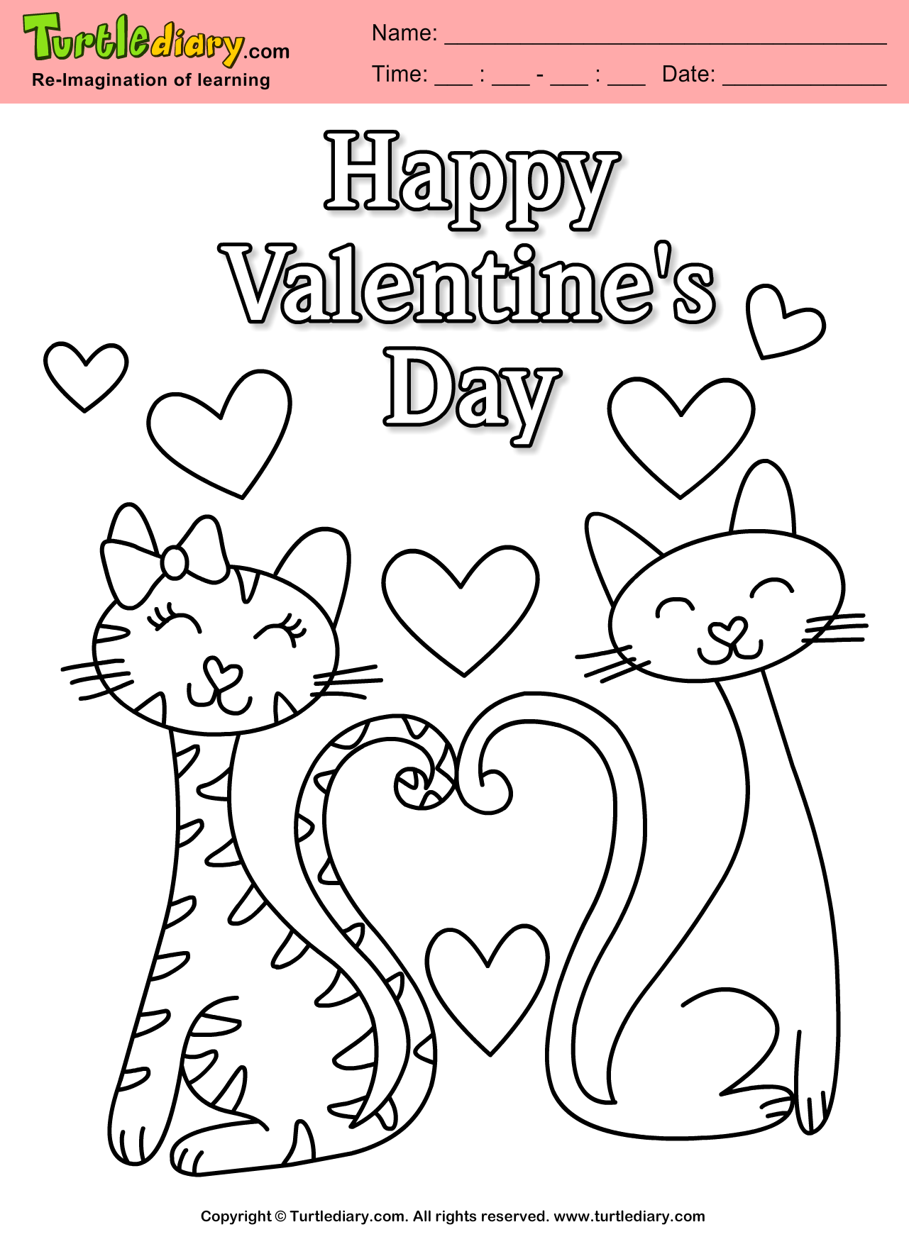 valentines day coloring pages free