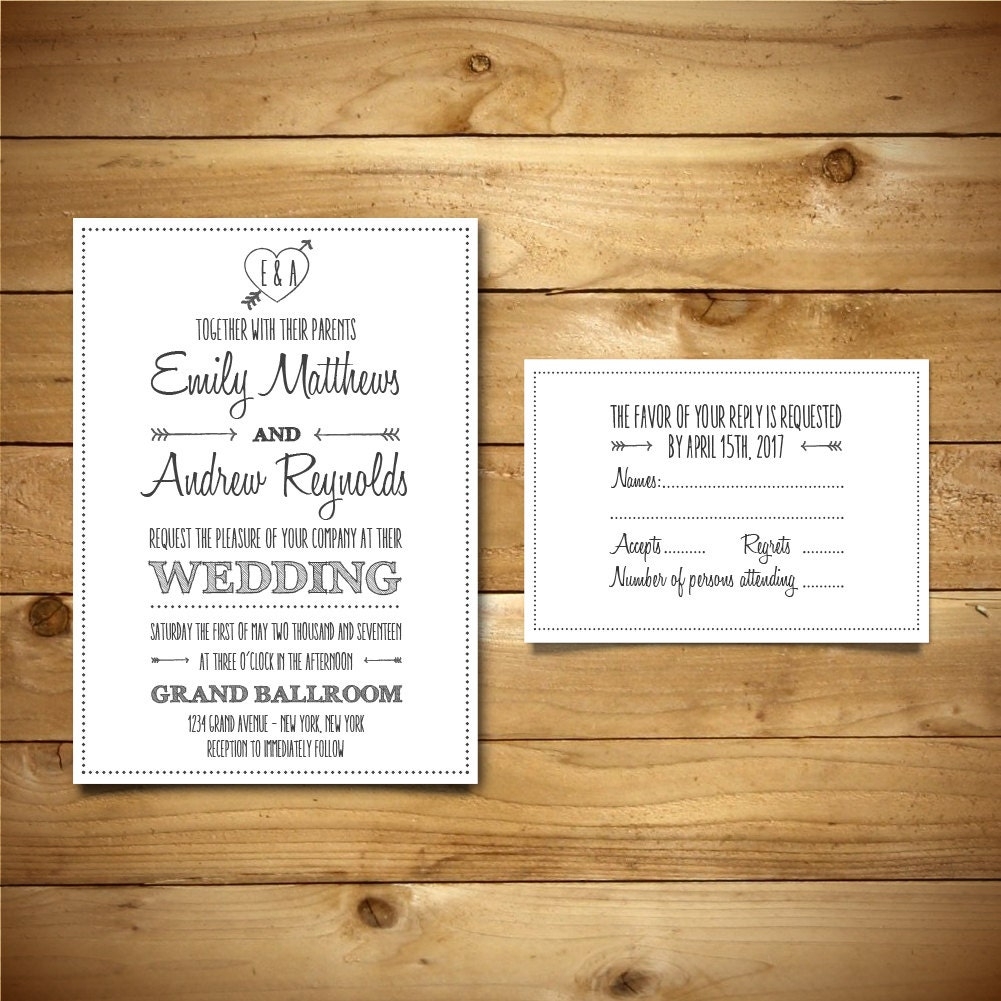 Wedding Invitation Rsvp Templates