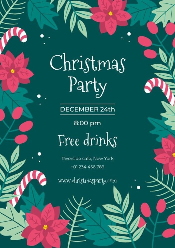 free christmas invitations templates to print