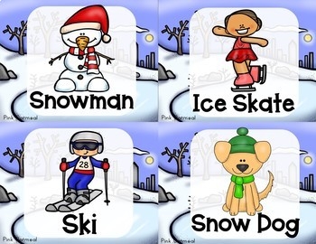free printable winter yoga cards