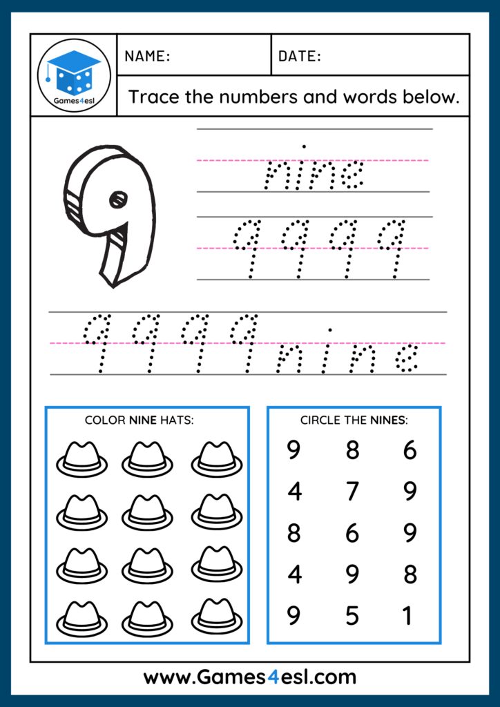 number tracing worksheets pdf