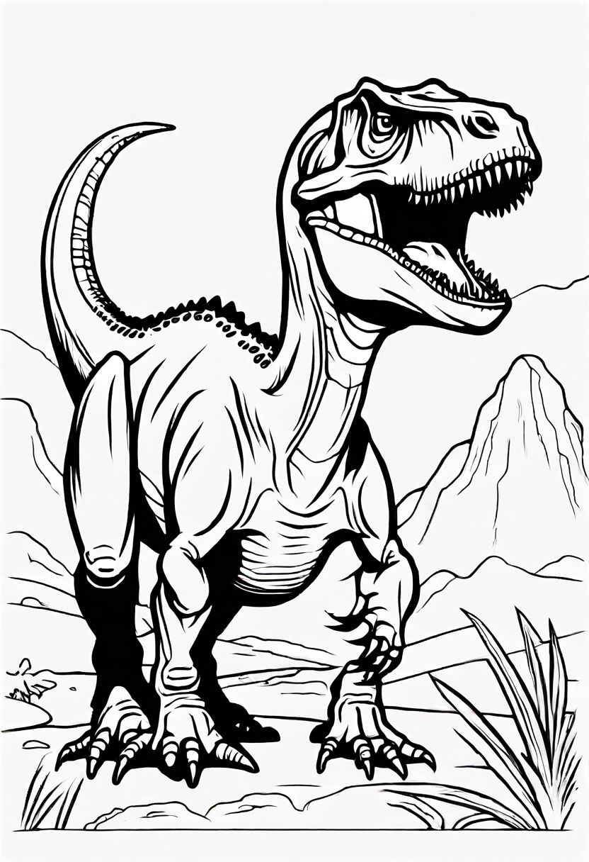 Dinosaur Color Page