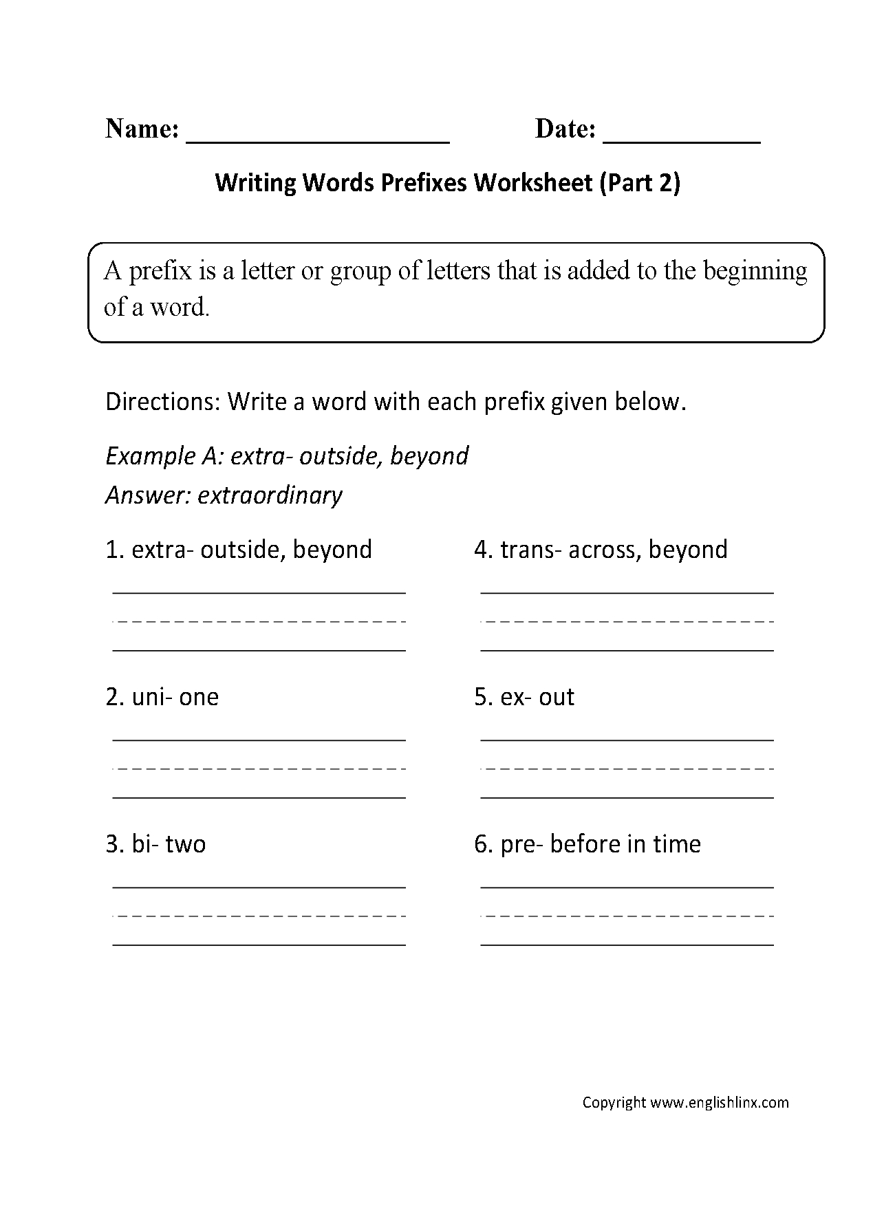 10 6Th Grade English Worksheets Worksheets Decoomo