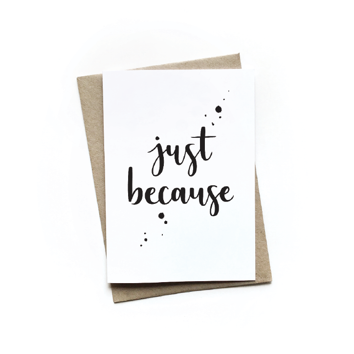 just because printable cards free