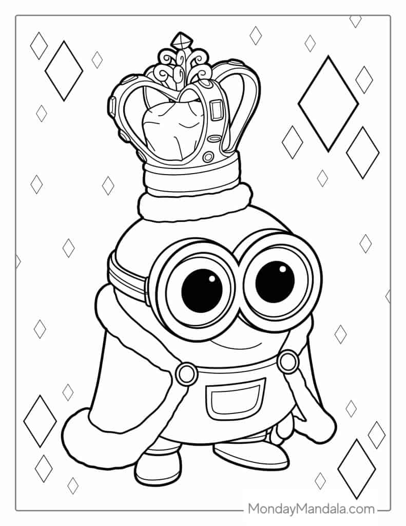 free minion color pages