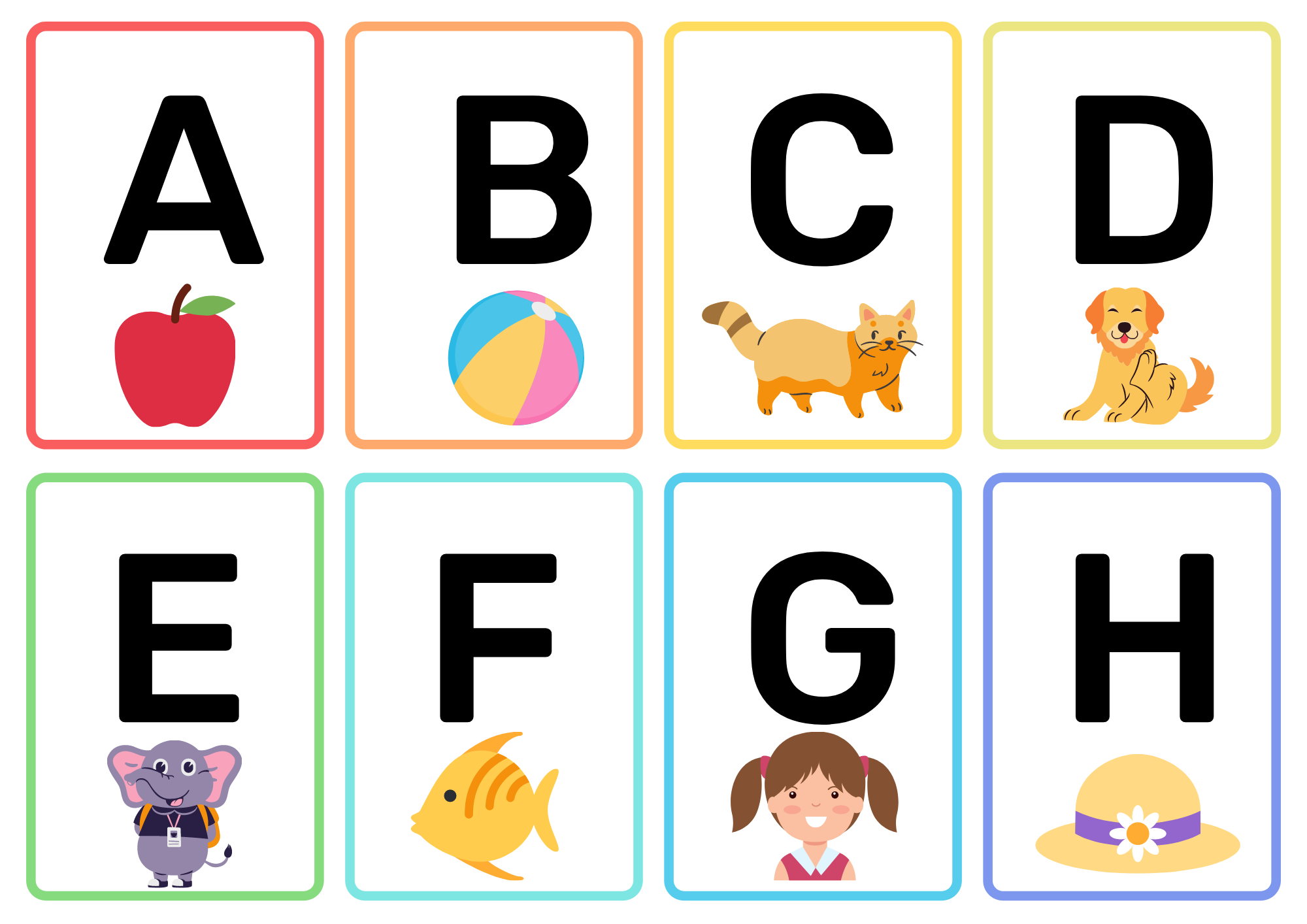 letters and sounds flash cards printable