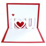 10 Valentine Pop Up Card Template Cards Templates Pertaining To I