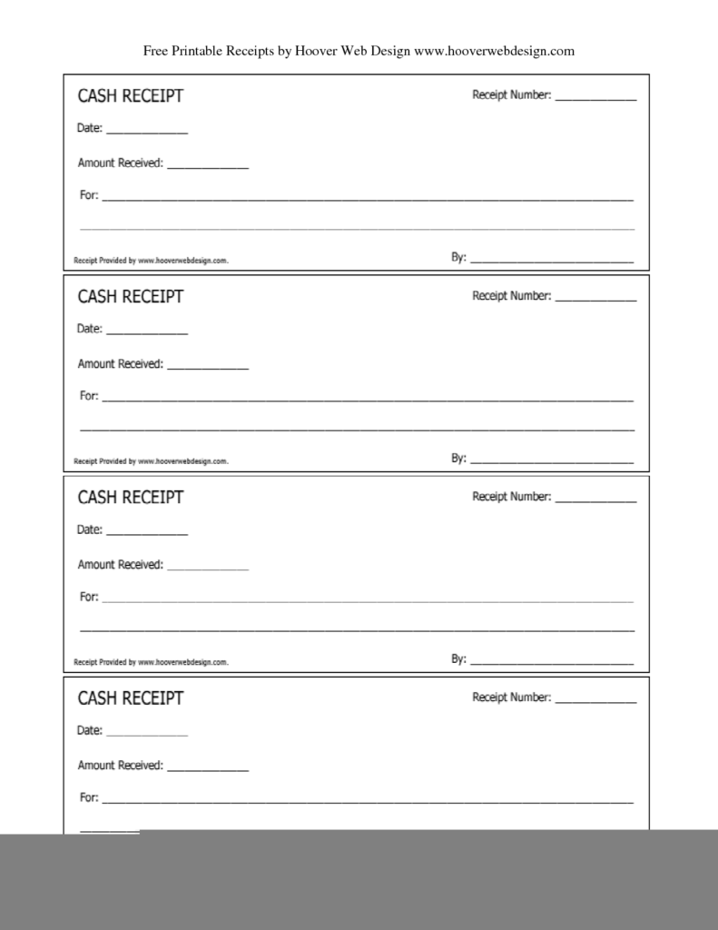 100 Free Receipt Templates Print Email Receipt Free Downloads