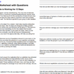 12 Step Worksheet Questions Free Download Print 12 Steppers