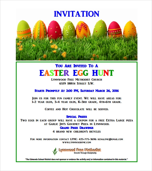easter invitation templates free
