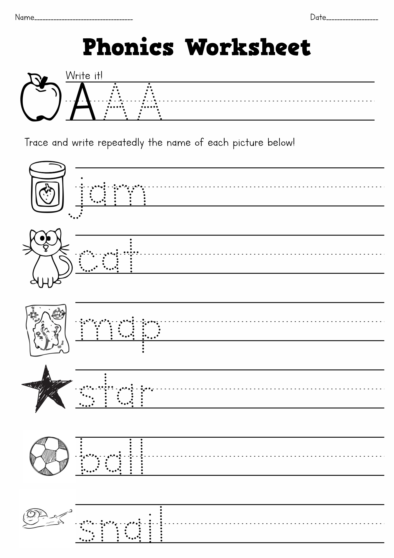 worksheets for first grade