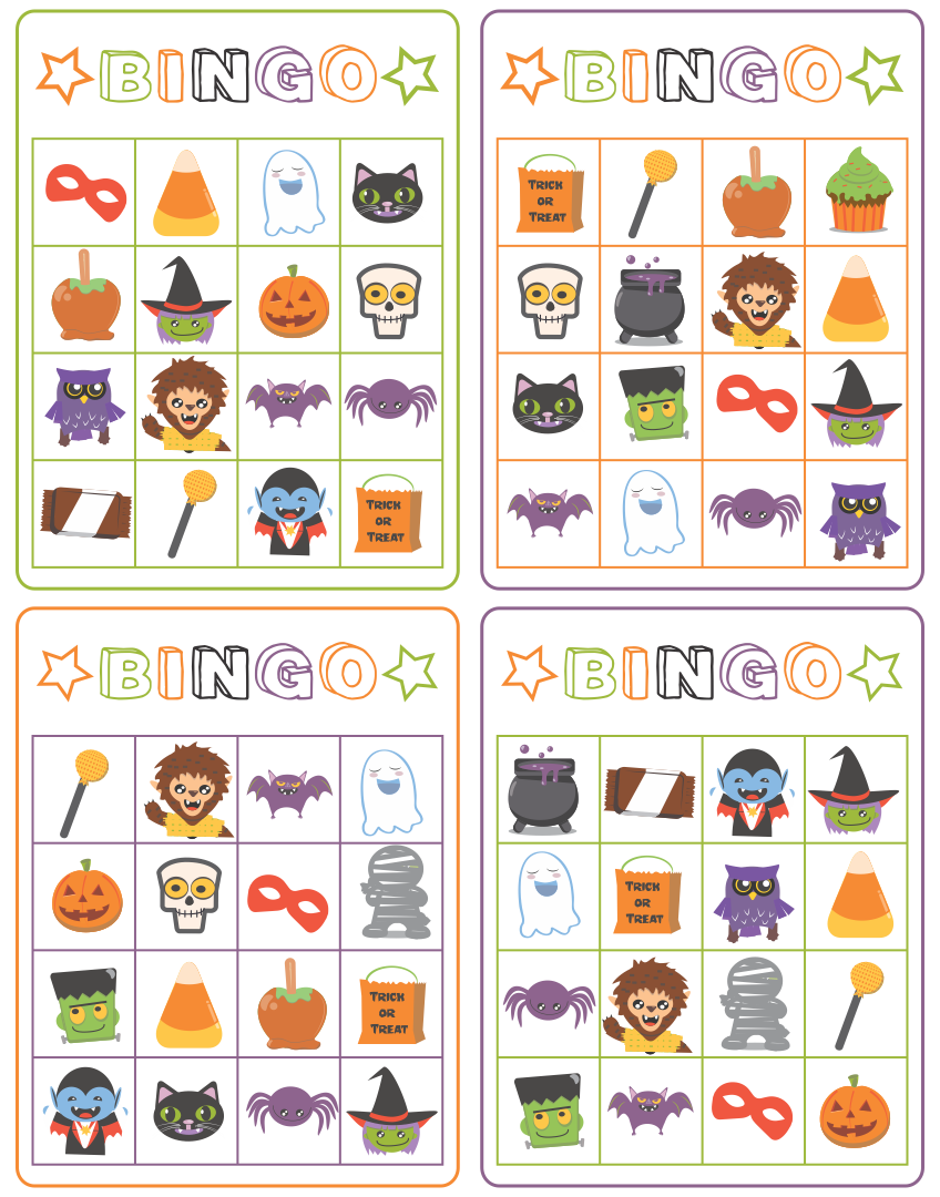 halloween bingo cards free printable pdf