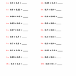 15 Decimal Division And Multiplication Worksheet Free PDF At