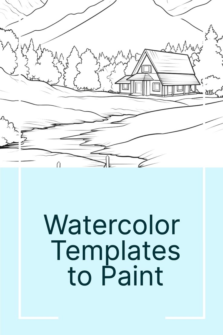 15 Free Watercolor Templates To Paint Coloriage Peinture Aquarelle