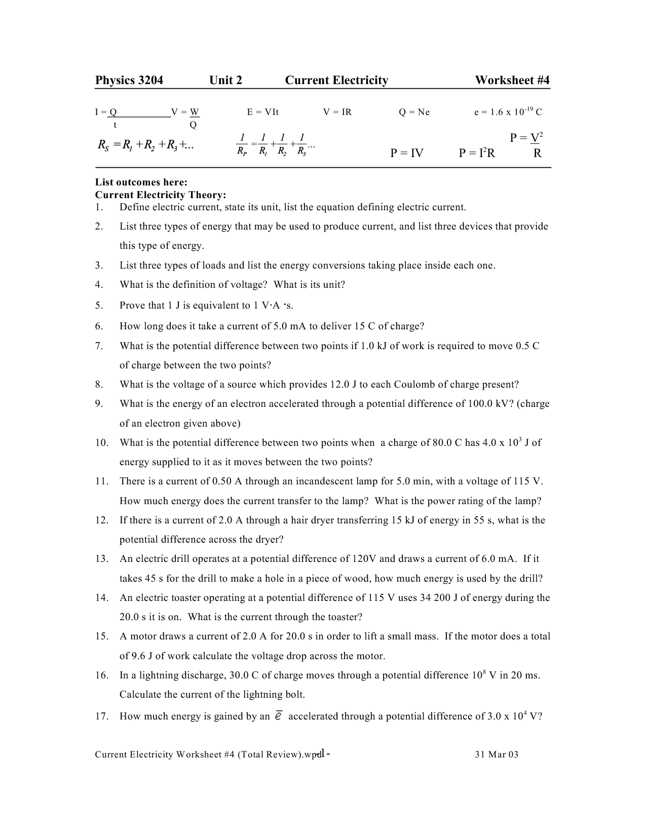 16 Best Images Of Energy Conversions Worksheet Forms Of Energy 