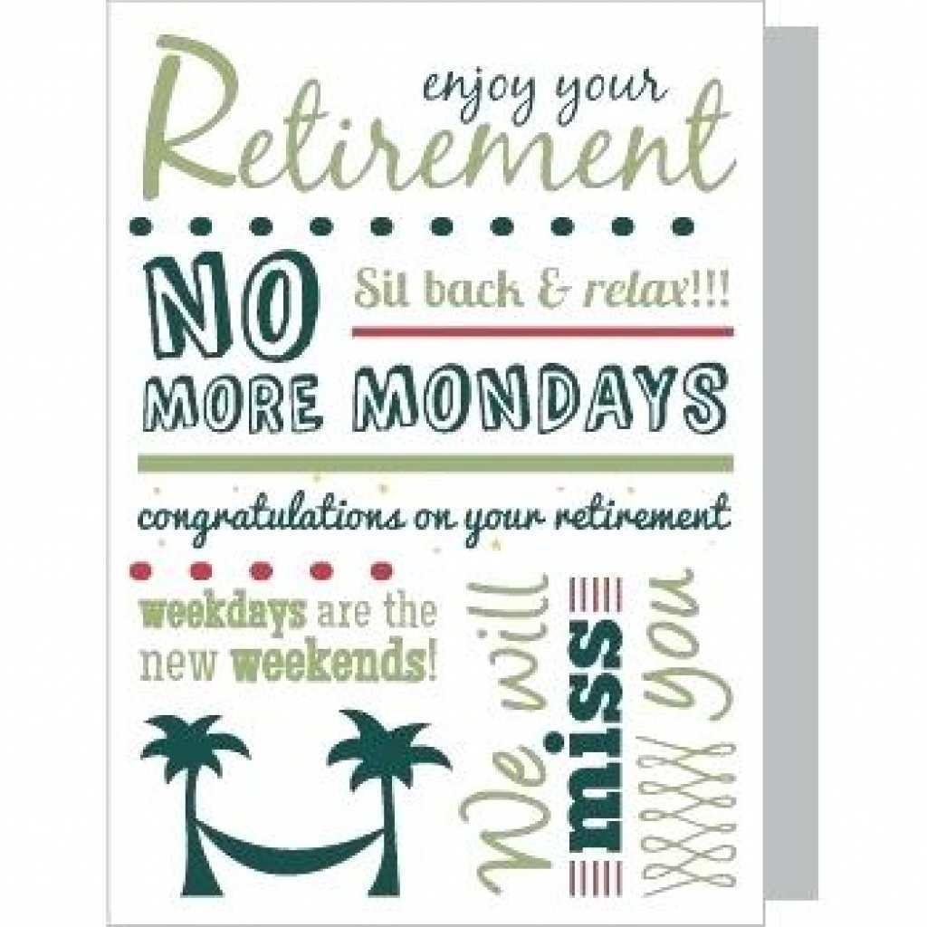 free retirement card printable