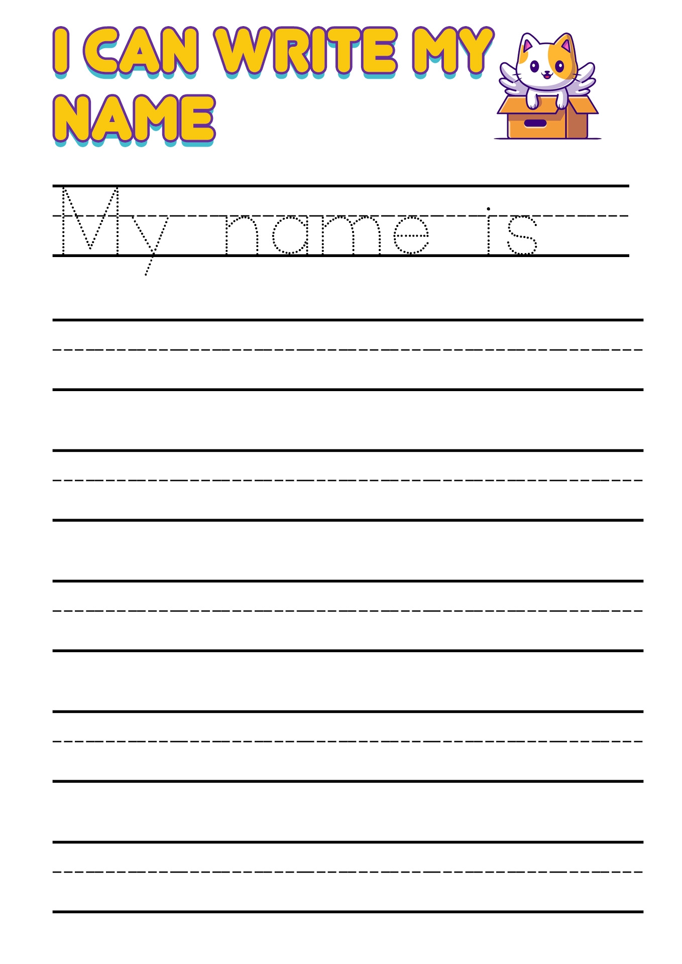 17 Can I Write My Name Worksheet Free PDF At Worksheeto