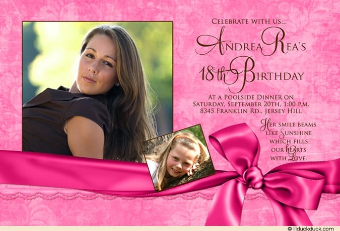 18th Birthday Invitation Templates