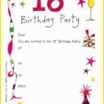 18th Birthday Party Invitation Templates Free Of 14 18th Birthday