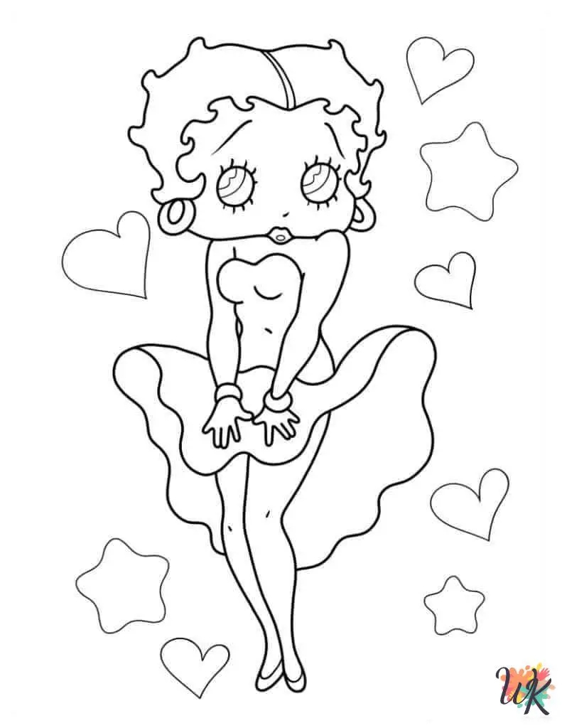 20 Betty Boop Coloring Pages Fun Creative Kids Activity