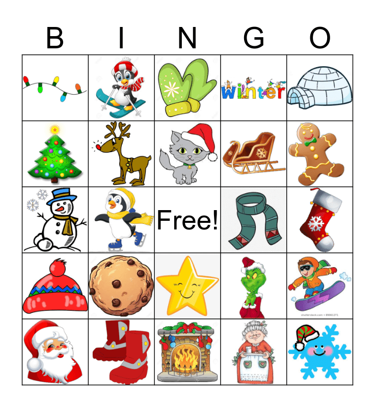 20 Free Printable Winter Bingo Cards