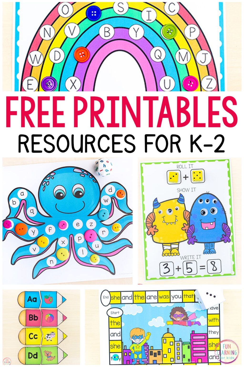 free printable activities for kids to do at home