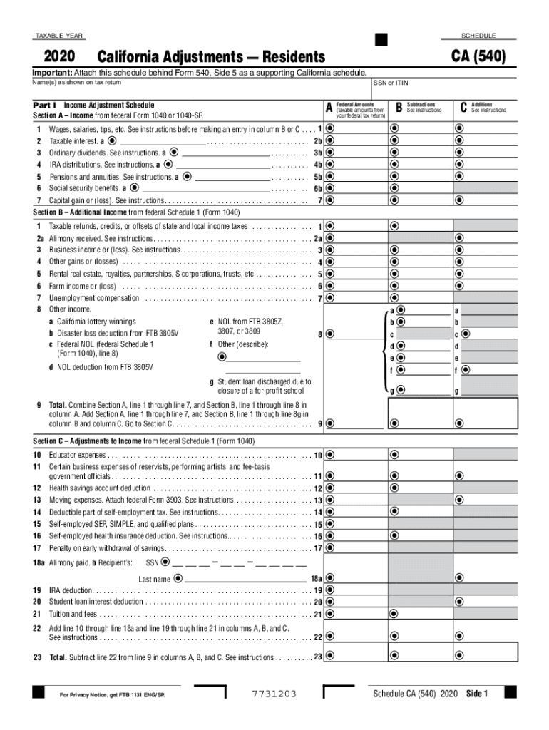 2024 California Estimated Tax Worksheet