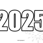 2025 Coloring Page