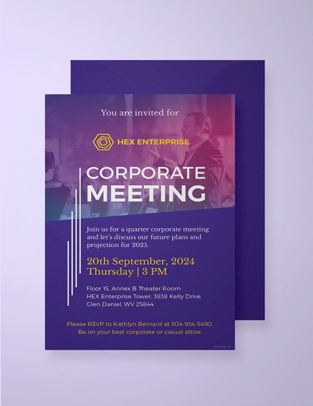 21 Meeting Invitation Templates PSD Word AI InDesign
