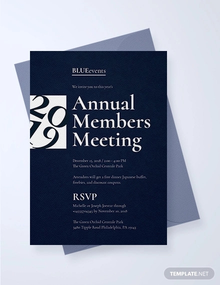 meeting invitation templates