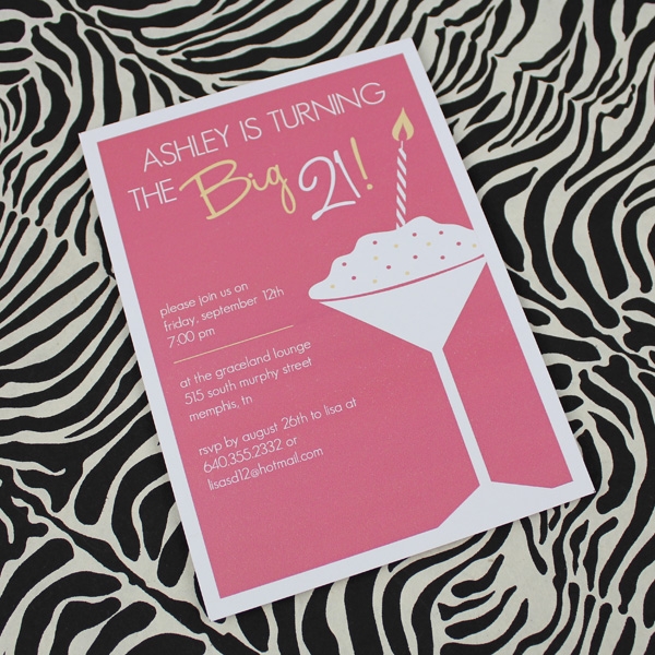 21St Birthday Invitation Templates
