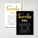 21st Invitation Templates
