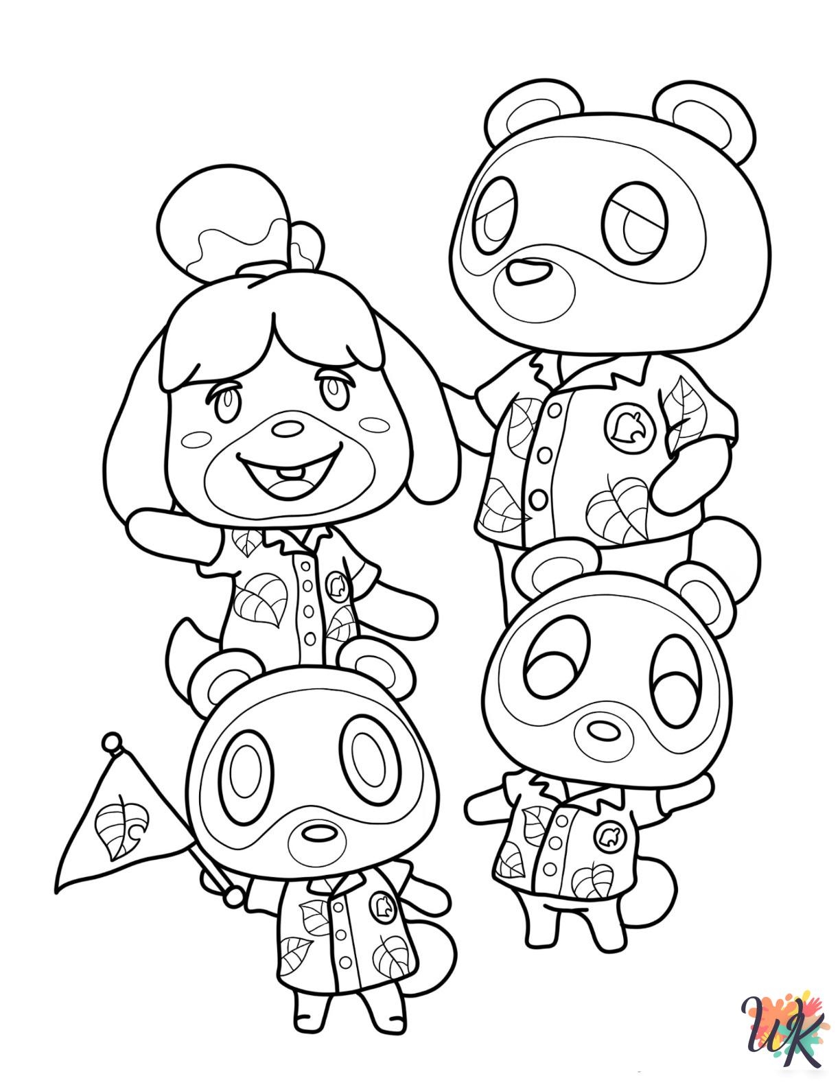 Animal Crossing Coloring Pages