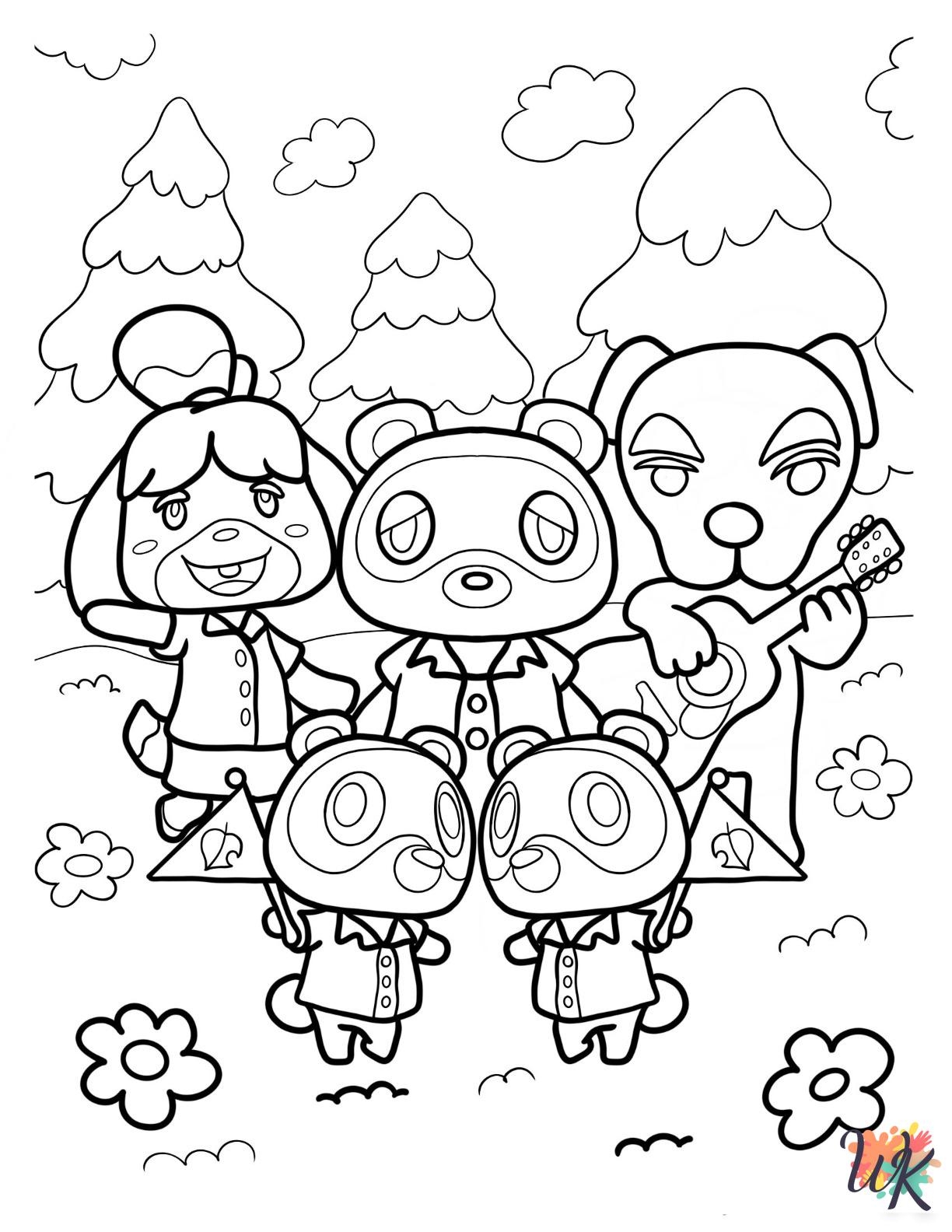22 Animal Crossing Coloring Pages For Kids ColoringPagesWK