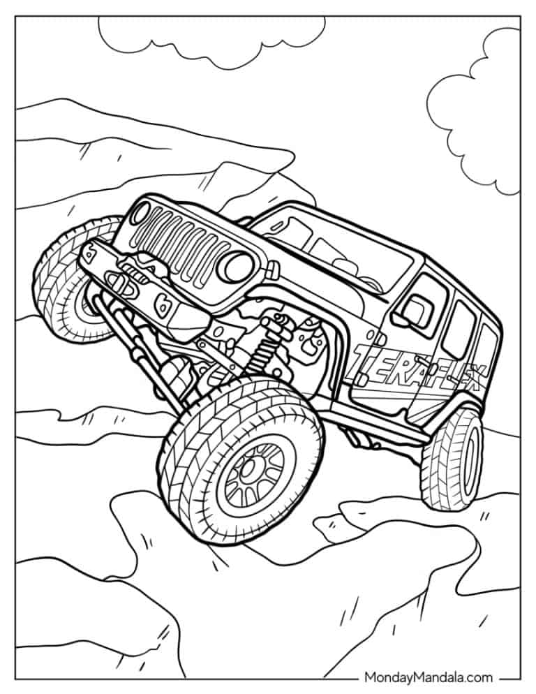 Jeep Coloring Pages