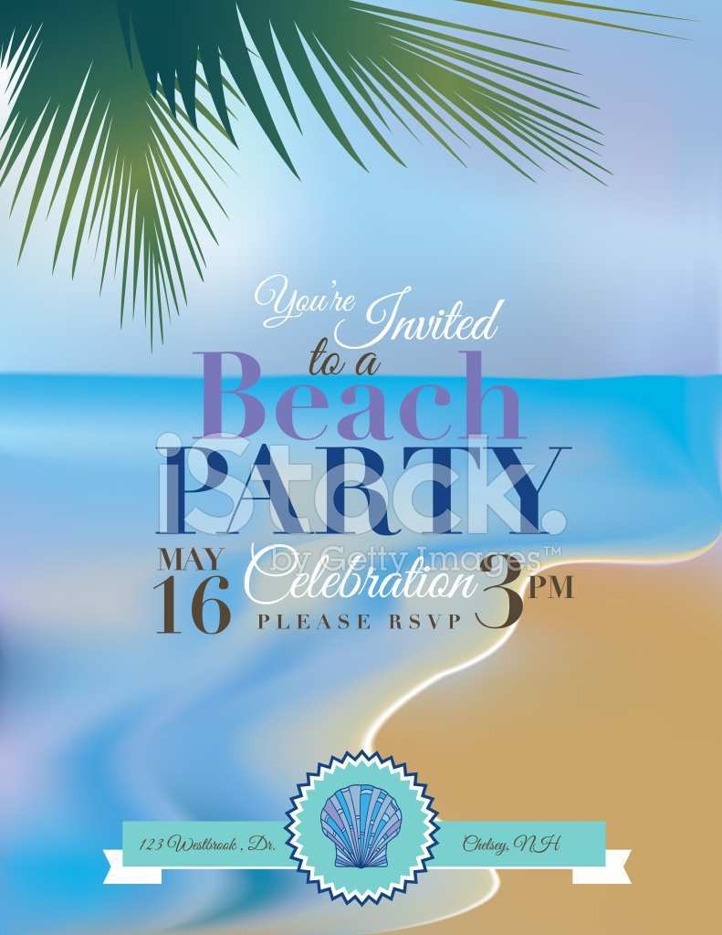 24 Online Beach Party Invitation Template For Ms Word For Beach Party
