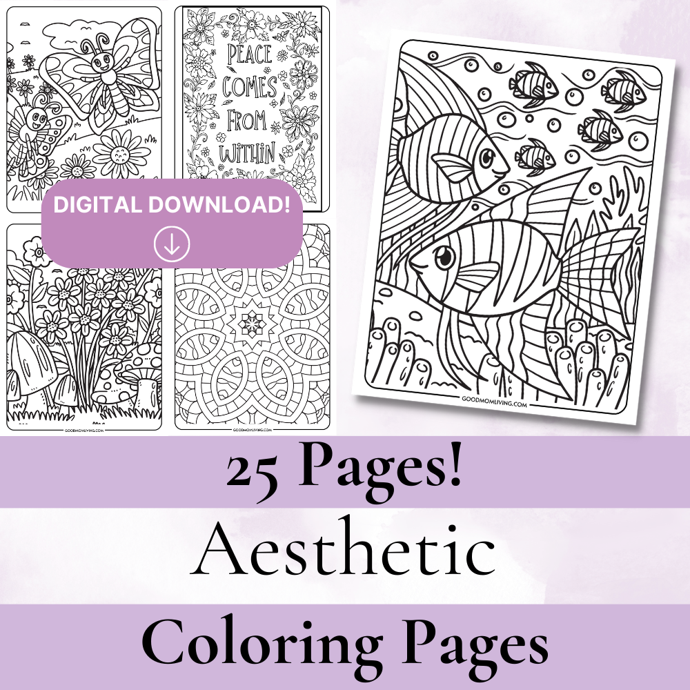25 Aesthetic Color Pages Good Mom Living