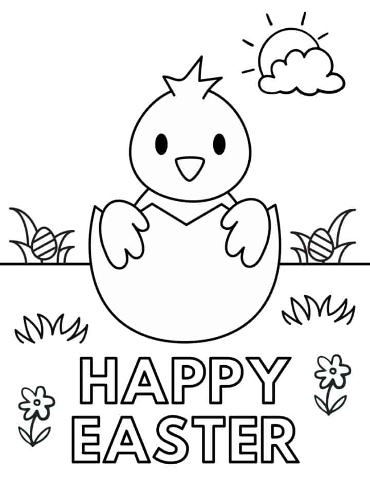 free printable easter color pages