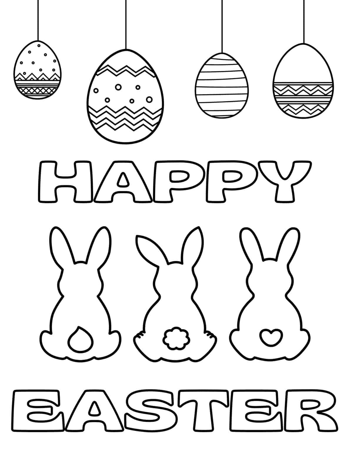 printable easter coloring pages free