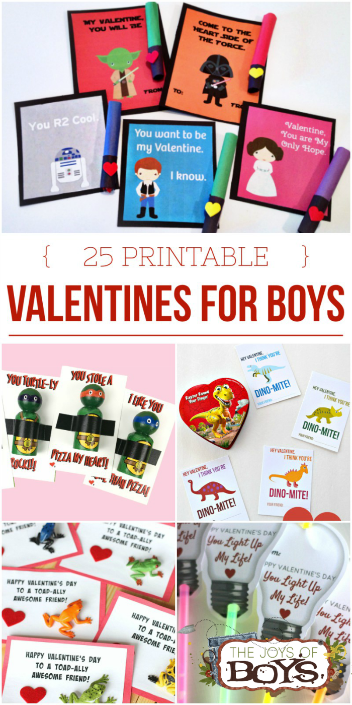 25 Printable Valentines For Boys quot Boy Approved quot Valentines