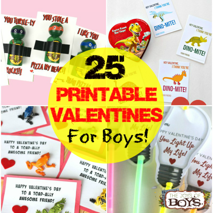 25 Printable Valentines For Boys quot Boy Approved quot Valentines