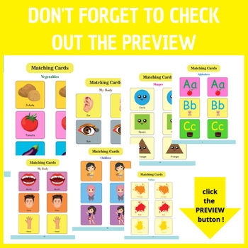  265 Matching Pairs Cards Printable By WeAreTeacher TPT