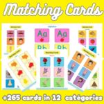265 Matching Pairs Cards Printable By WeAreTeacher TPT