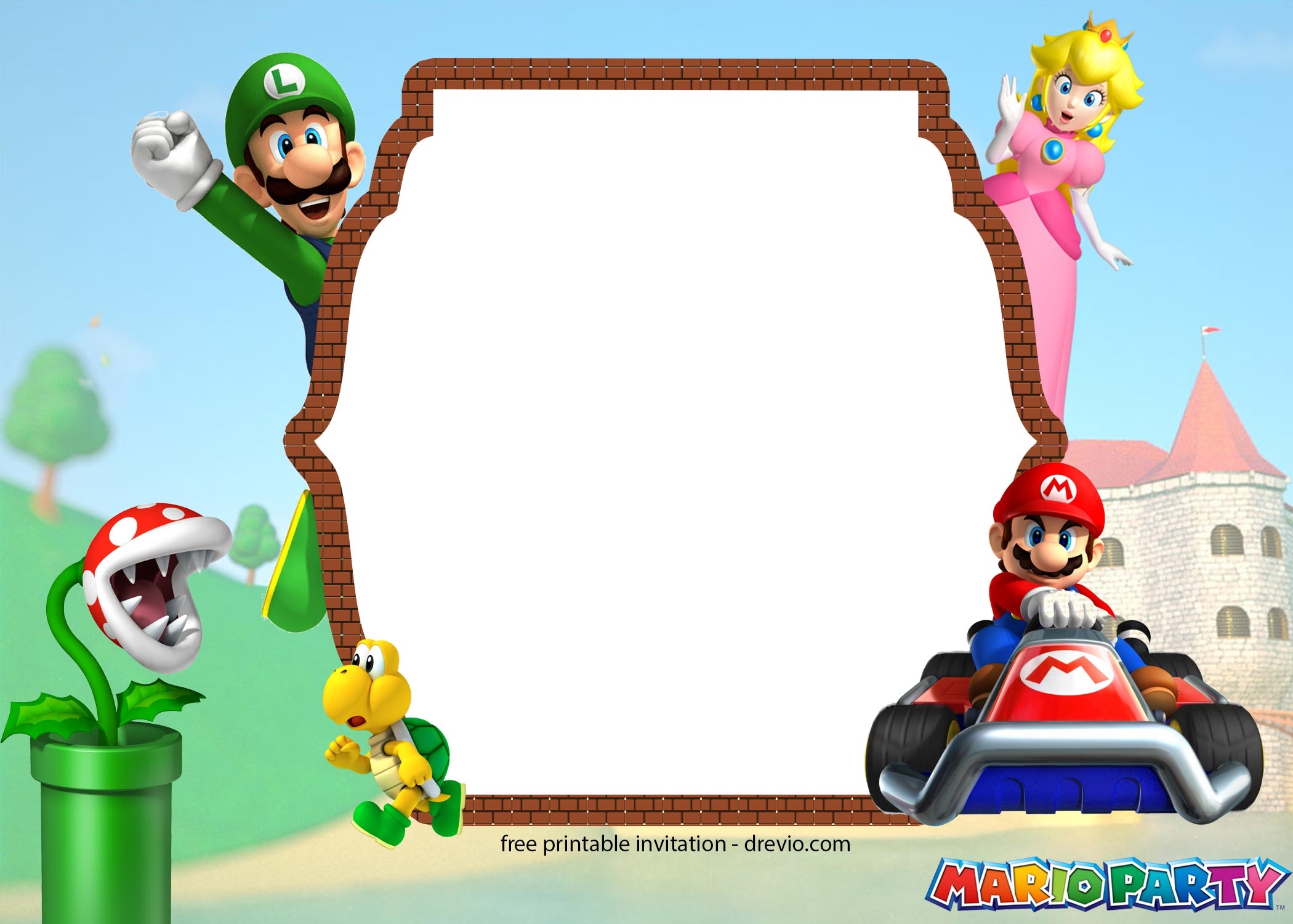 28 Mario Party Invitation Template Gif US Invitation Template
