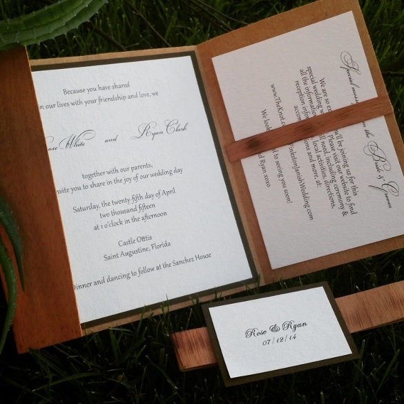 28 Rustic Wedding Invitation Design Templates PSD AI